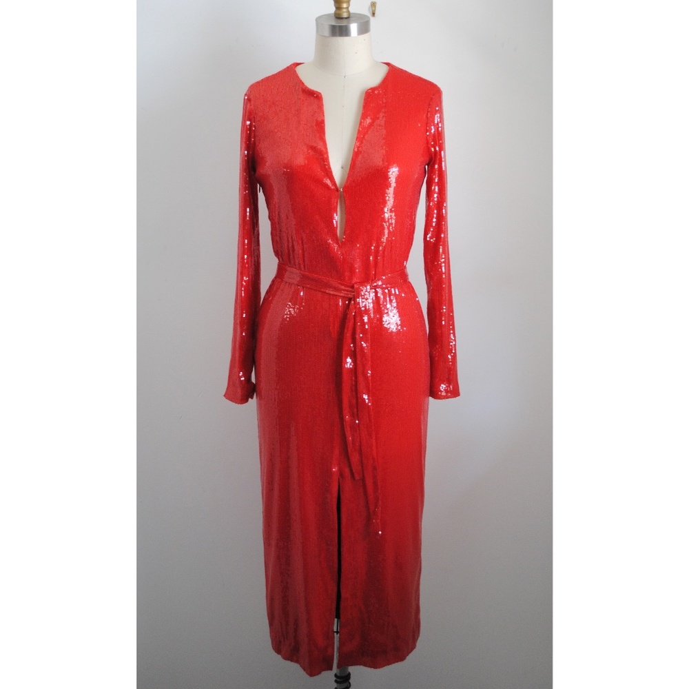 Halston Heritage Sequin Dress